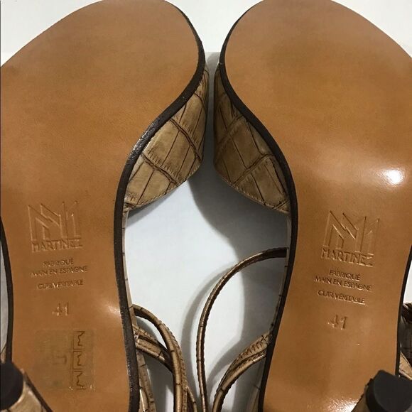 Souliers Martinez Huelva Leather Sandals NIB Sz 41 - Picture 9 of 10